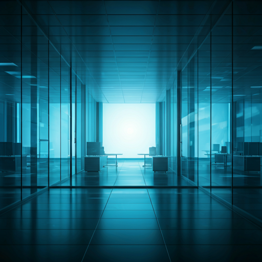 High-tech futuristic office